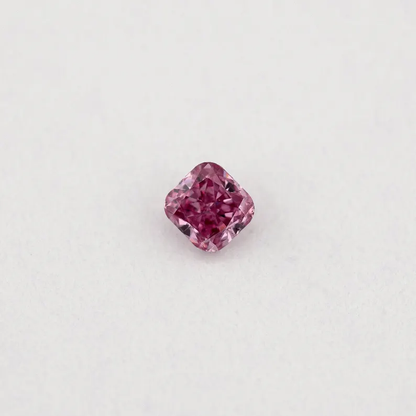 GIA Certified 0.05ct Fancy Vivid Purplish Pink natural Argyle Pink Diamond Cushion Brilliant
