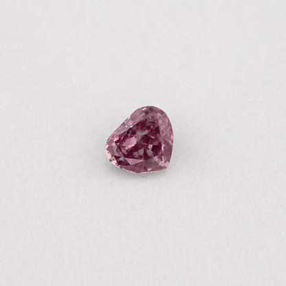 GIA Certified 0.8ct Fancy Intense Purplish Pink Natural Argyle Pink Diamond Heart Brilliant