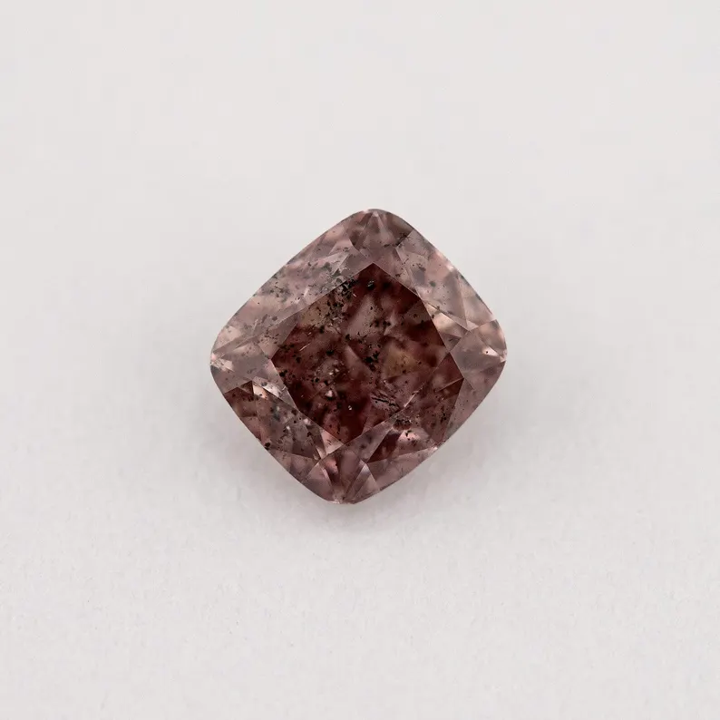 GIA Certified 0.35ct Fancy Brownish Pink Natural Argyle Pink Diamond Cushion Brilliant SI1