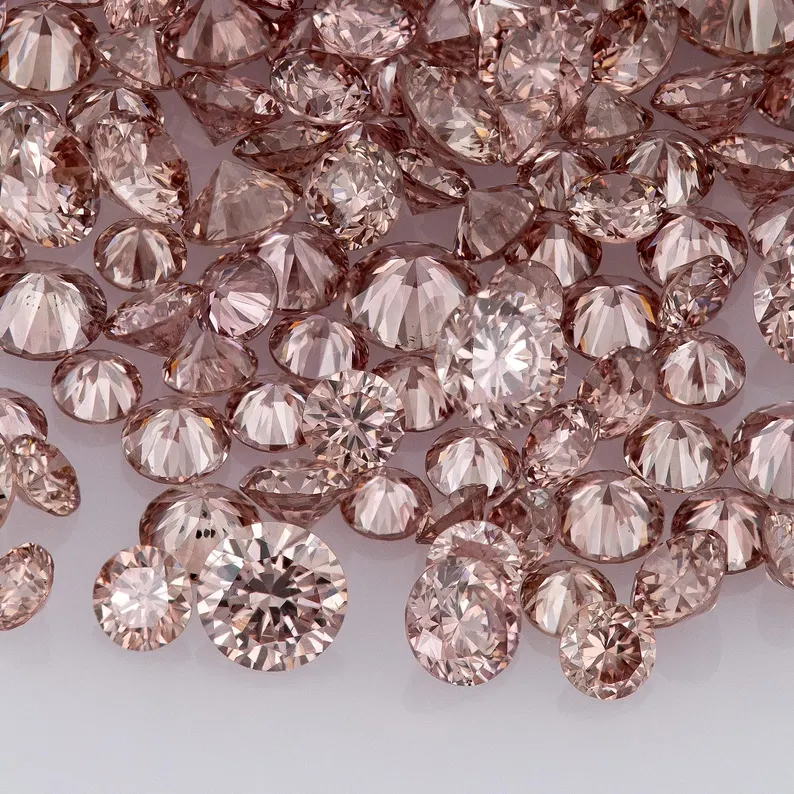 Deluxe Pink Diamonds 0.25ct 0.8mm to 2.2mm mix scoop Argyle Pink Diamond Untreated Natural Pink Diamonds Round|Melee|accents|Argyle