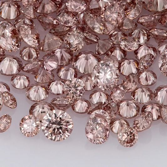 Deluxe Pink Diamonds 0.25ct 0.8mm to 2.2mm mix scoop Argyle Pink Diamond Untreated Natural Pink Diamonds Round|Melee|accents|Argyle