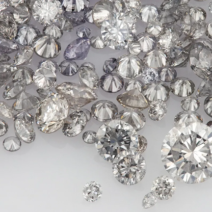 Argyle Grey Diamonds 0.25ct 0.8mm to 2.2mm mix scoop Australian Gray Diamonds Untreated Natural Grey Diamond Round|Melee|accents|Argyle