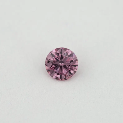 Argyle Certified 0.12ct 4PP Fancy Vivid Purple Pink Natural Argyle Pink Diamond Round Brilliant