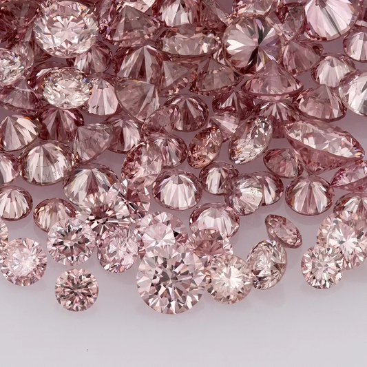 Intense Pink Diamonds 0.25ct 0.8mm to 2.2mm mix scoop Argyle Pink Diamond Untreated Natural Pink Diamonds Round|Melee|accents|Argyle