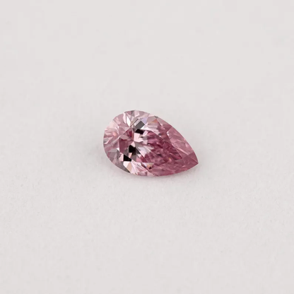 Argyle Certified 0.10ct 6PP Fancy Intense Pink Natural Argyle Pink Diamond Pear Brilliant