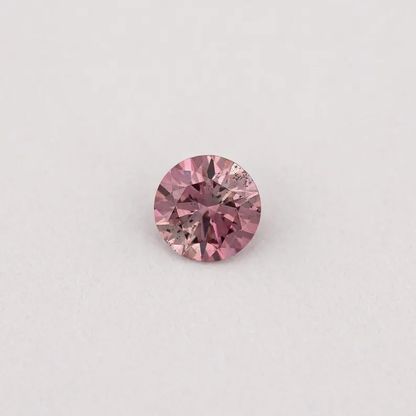 GIA Certified 0.09ct Fancy Intense Pink Natural Argyle Pink Diamond Round Brilliant SI2