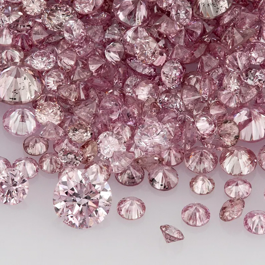 Argyle Pink Diamonds 0.25ct 0.8mm to 1.8mm mix scoop Deluxe Dark Pink Diamonds Untreated Natural Pink Diamond Round|Melee|accents|Argyle