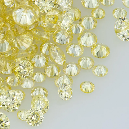 Pre Cape Diamonds 0.25ct 0.8mm to 2.2mm mix scoop Light Yellow Untreated Natural Diamonds Round|Melee|accents|Cape Yellow