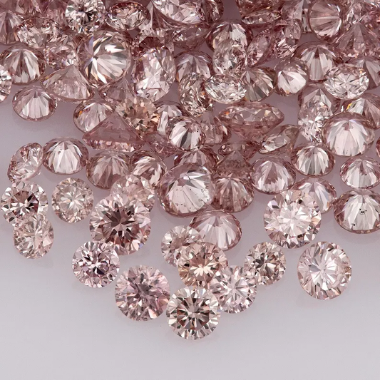 Deluxe Pink Diamonds 0.25ct 0.8mm to 2.2mm mix scoop Argyle Pink Diamond Untreated Natural Pink Diamonds Round|Melee|accents|Argyle