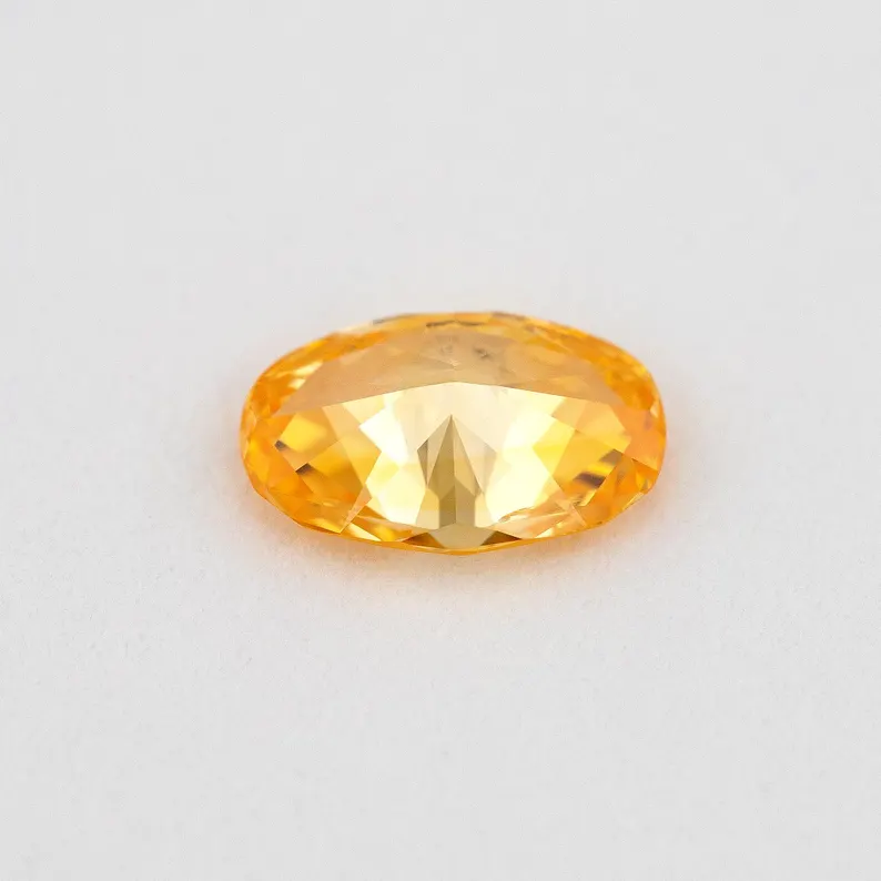 GIA Certified 0.30ct Fancy Intense Yellow Orange Natural Orange Diamond Oval SI1