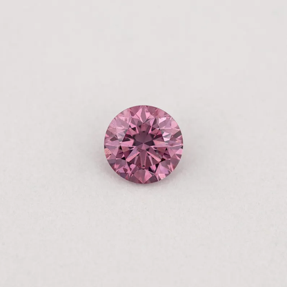 GIA Certified 0.12ct Fancy Vivid Purple Pink Natural Argyle Pink Diamond Round Brilliant SI1