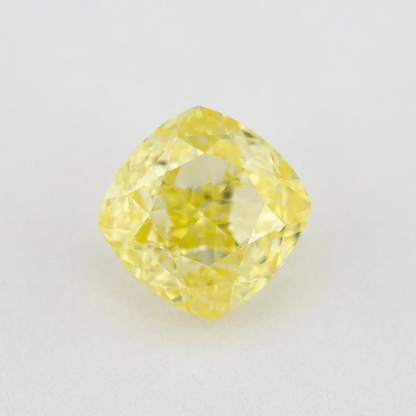 GIA Certified 1.01ct. Fancy Yellow Loose Natural Diamond Cushion VVS2 Untreated|Certificate|Genuine|Yellow Diamond