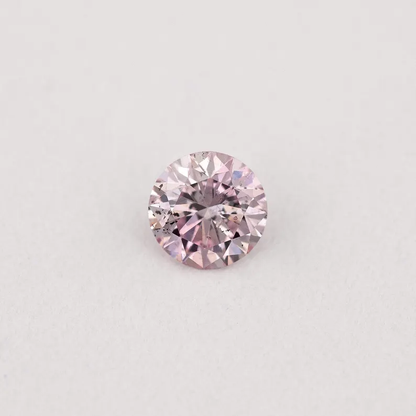 Argyle Certified 0.13ct 7PP Fancy Pink Natural Argyle Pink Diamond Round Brilliant
