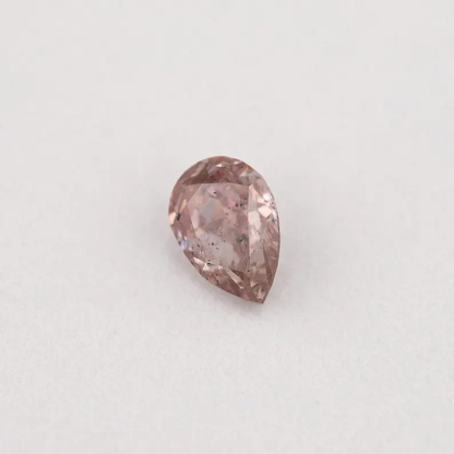 GIA Certified 0.15ct Fancy Brownish Pink Natural Argyle Pink Diamond Pear Brilliant SI2