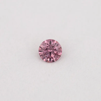 GIA Certified 0.07ct Fancy Intense Purplish Pink Natural Argyle Pink Diamond Round Brilliant VS1