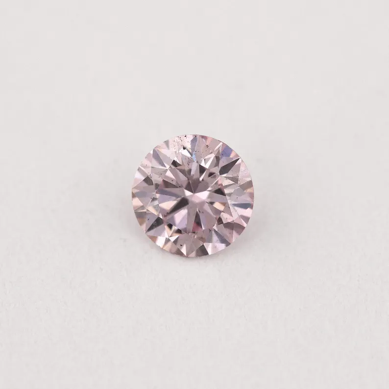 Argyle Certified 0.17ct 7PP Fancy Pink Natural Argyle Pink Diamond Round Brilliant