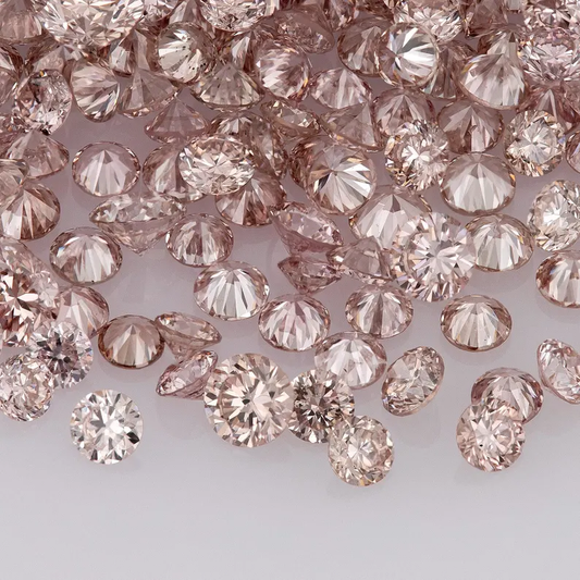Deluxe Pink Diamonds 0.25ct 0.8mm to 2.2mm mix scoop Argyle Pink Diamond Untreated Natural Pink Diamonds Round|Melee|accents|Argyle