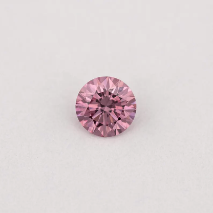 GIA Certified 0.13ct Fancy Intense Purplish Pink Natural Argyle Pink Diamond Round Brilliant VS1