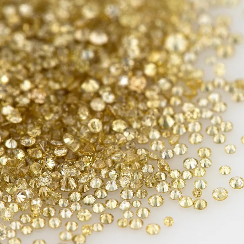 Fancy Light Brownish Yellow Light Coffee Color | Natural Untreated Diamonds | Round | Melee | Accents | Coffee