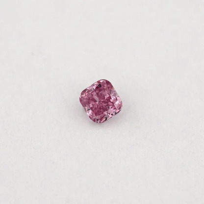 GIA Certified 0.05ct Fancy Vivid Purplish Pink natural Argyle Pink Diamond Cushion Brilliant