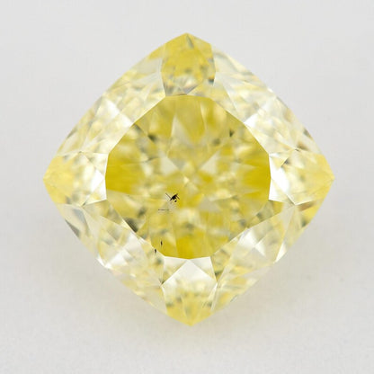 GIA Certified 3.01ct. Fancy Yellow Loose Natural Diamond Cushion SI1 Untreated|Certificate|Genuine|Yellow Diamond