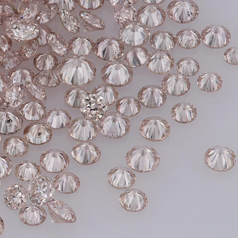 Fancy Rose Pink Argyle Diamond | Natural Round Melee Pink Diamond | Rare Australian Accent Stones | Fine Jewelry & Custom Rings