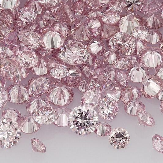 Selection Argyle Pink Diamonds 0.25ct 0.8mm to 2.2mm mix scoop Argyle Pink Diamond Untreated Natural Pink Diamond Round|Melee|accents|Argyle