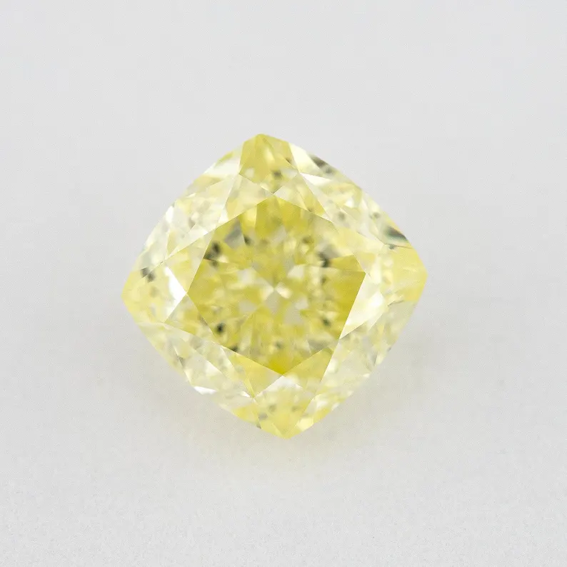 GIA Certified 1.00ct. Fancy Yellow Loose Natural Diamond Cushion VS2 Untreated|Certificate|Genuine|Yellow Diamond