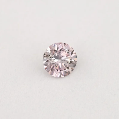 Argyle Certified 0.14ct 8PP Fancy Pink Natural Argyle Pink Diamond Round Brilliant