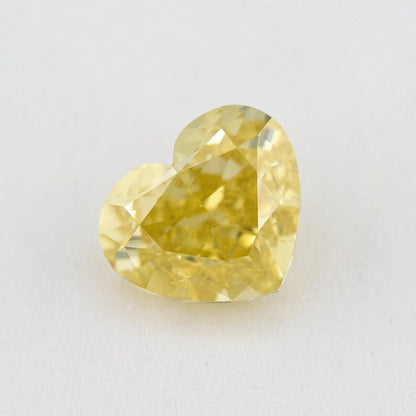 GIA Certified 1.00ct. Fancy Yellow Loose Natural Diamond Heart VS2 Untreated|Certificate|Genuine|Yellow Diamond