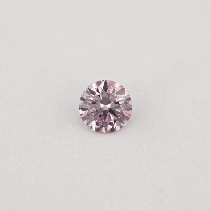 Argyle Certified 0.09ct 7PP Fancy Purple Pink Natural Argyle Pink Diamond Round Brilliant
