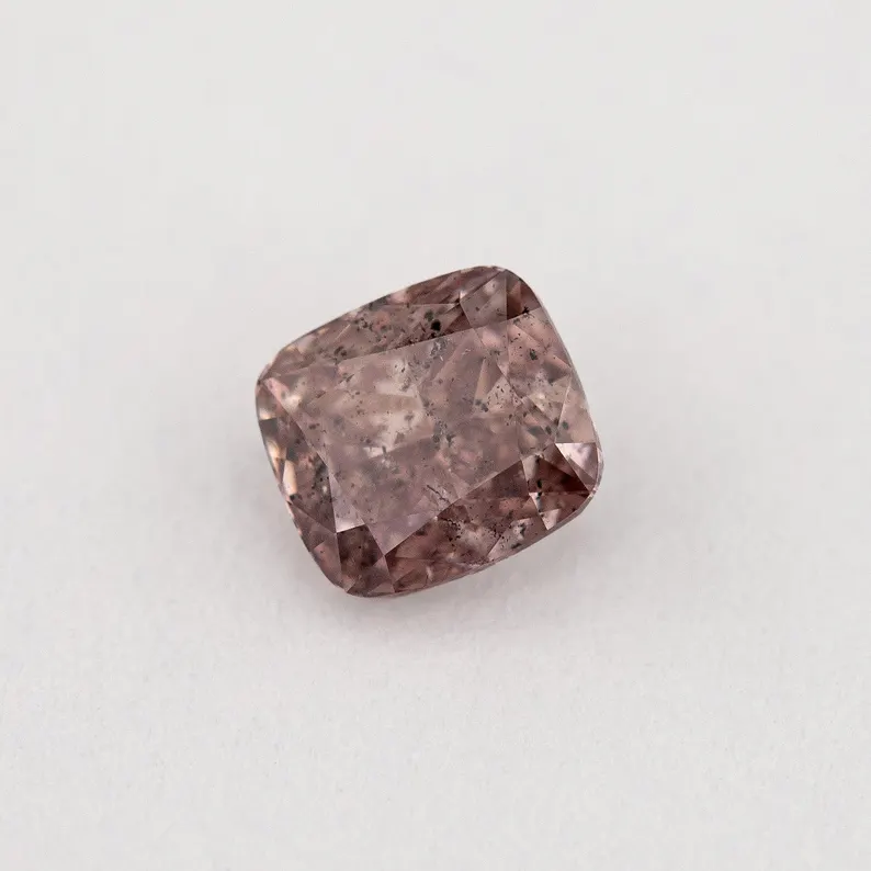GIA Certified 0.35ct Fancy Brownish Pink Natural Argyle Pink Diamond Cushion Brilliant SI1
