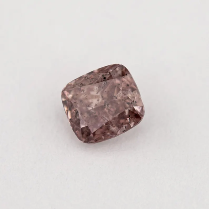 GIA Certified 0.35ct Fancy Brownish Pink Natural Argyle Pink Diamond Cushion Brilliant SI1