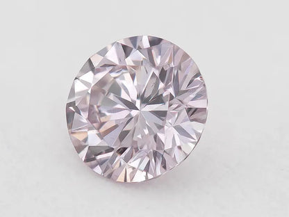 0.14ct 3.30mm Fancy Intense Purplish Pink Natural Pink Diamond Round Brilliant SI1 Untreated 100% Natural
