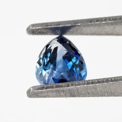 Bicolor - Blue & White | Natural Sapphire Pear Cut 1.31ct | Heated Ceylon Gemstone | Loose Sapphire for Fine Jewelry or Ring
