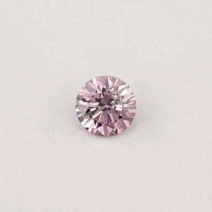 Argyle Certified 0.14ct 7PP Fancy Pink Natural Argyle Pink Diamond Round Brilliant
