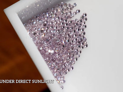 25pcs 0.9mm Fancy Intense Pink Natural Diamonds VS-SI Round Brilliant Selection|Argyle|Custom Jewelry|Pink Diamond|Matching