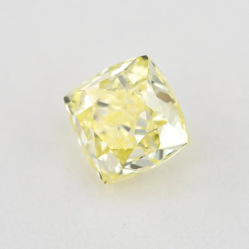 GIA Certified 1.01ct. Fancy Yellow Loose Natural Diamond Cushion VS1 Untreated|Certificate|Genuine|Yellow Diamond