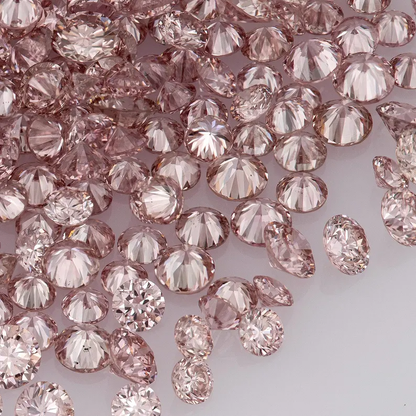 Deluxe Pink Diamonds 0.25ct 0.8mm to 2.2mm mix scoop Argyle Pink Diamond Untreated Natural Pink Diamonds Round|Melee|accents|Argyle