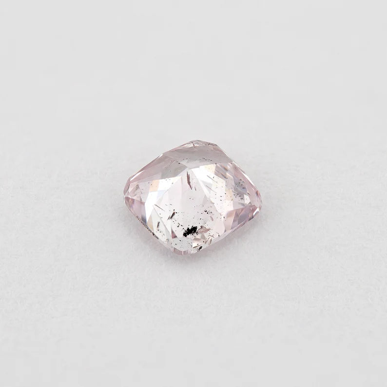 GIA Certified 0.26 Ct Untreated Fancy Pink Natural Diamond Cushion Solitaire|Custom Jewelry|Certificate|natural color|rare
