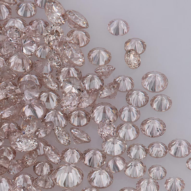 Fancy Rose Pink Argyle Diamond | Natural Round Melee Pink Diamond | Rare Australian Accent Stones | Fine Jewelry & Custom Rings