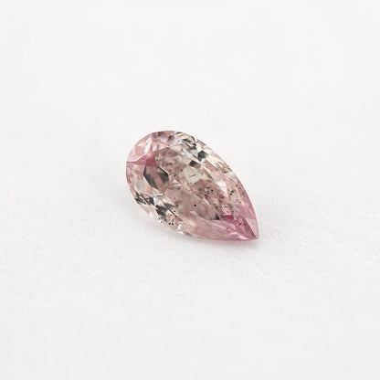 GIA Certified 0.17 Ct Untreated Fancy Pink Natural Diamond Pear Solitaire|Custom Jewelry|Certificate|natural color|rare