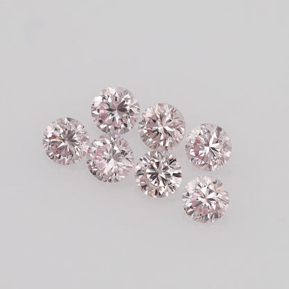 1pcs Genuine Argyle Pink Diamond 2mm Fancy Intense Purplish Pink 6PP Natural Argyle Diamonds Round Pink Australian Diamonds