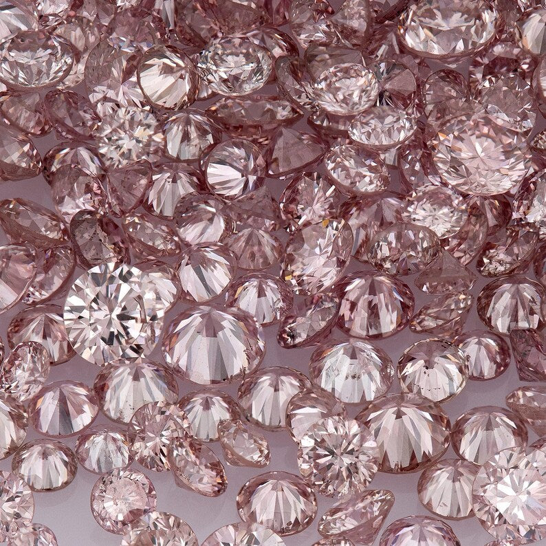 Argyle Pink Diamonds 0.25ct 0.8mm to 2.2mm mix scoop Argyle Pink Diamond Untreated Natural Pink Diaomonds Round|Melee|accents|Argyle
