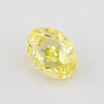 GIA Certified 1.01ct. Fancy Intense Yellow Loose Natural Diamond Oval SI1 Untreated|Certificate|Genuine|Yellow Diamond