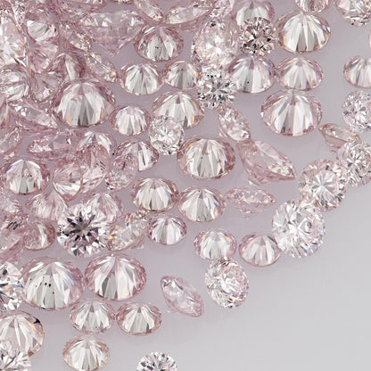 Argyle Pink Diamonds 0.25ct 0.8mm to 2.2mm mix scoop Argyle Pink Diamonds Untreated Natural Pink Diamond Round|Melee|accents|Argyle
