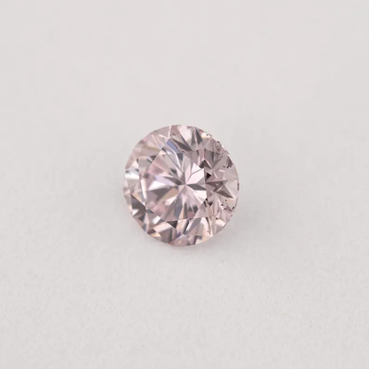 Argyle Certified 0.21ct 7PR Fancy Rose Pink Natural Argyle Pink Diamond Round Brilliant