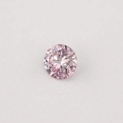 Argyle Certified 0.13ct 7PP Fancy Pink Natural Argyle Pink Diamond Round Brilliant