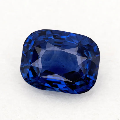 GRS Certified Royal Blue 5.54 ct. Natural Blue Sapphire Cushion Ceylon Sri Lanka Only Heat