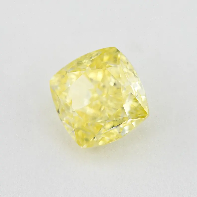 GIA Certified 1.02ct. Fancy Yellow Loose Natural Diamond Cushion VS2 Untreated|Certificate|Genuine|Yellow Diamond